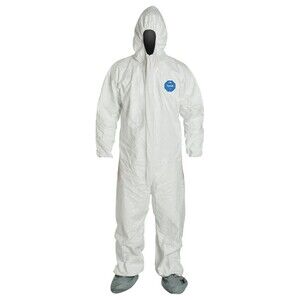 DuPont Tyvek 400 Protective Coverall MD Medium White 25  PCS Open Box PPE